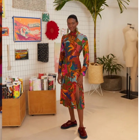 FARM Rio Leopards Jungle Long Sleeve Dress - Picture 4 of 4